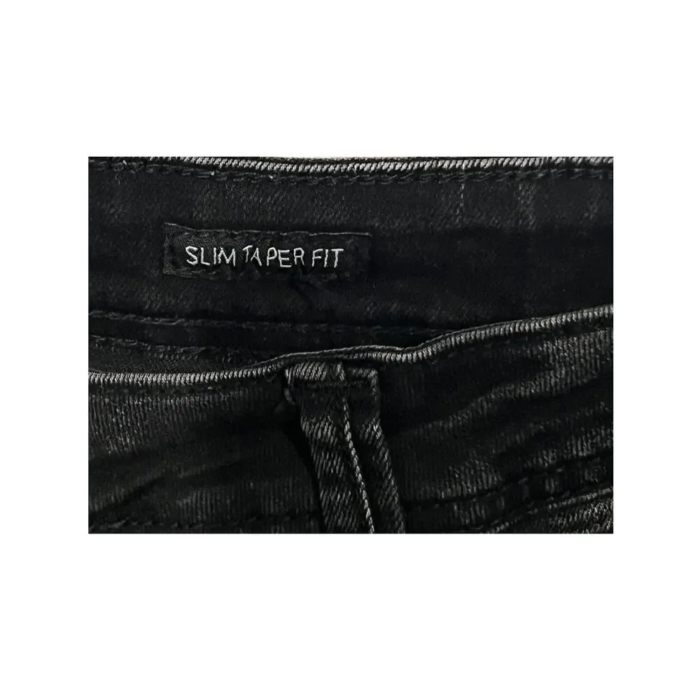 Switch Remarkable Slim Taper Black Jeans 36x34